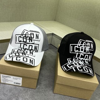 Mũ lưỡi trai phối lưới chất in i-con - DSQ2 phong cách cá tính - thời trang phối lưới cực chất