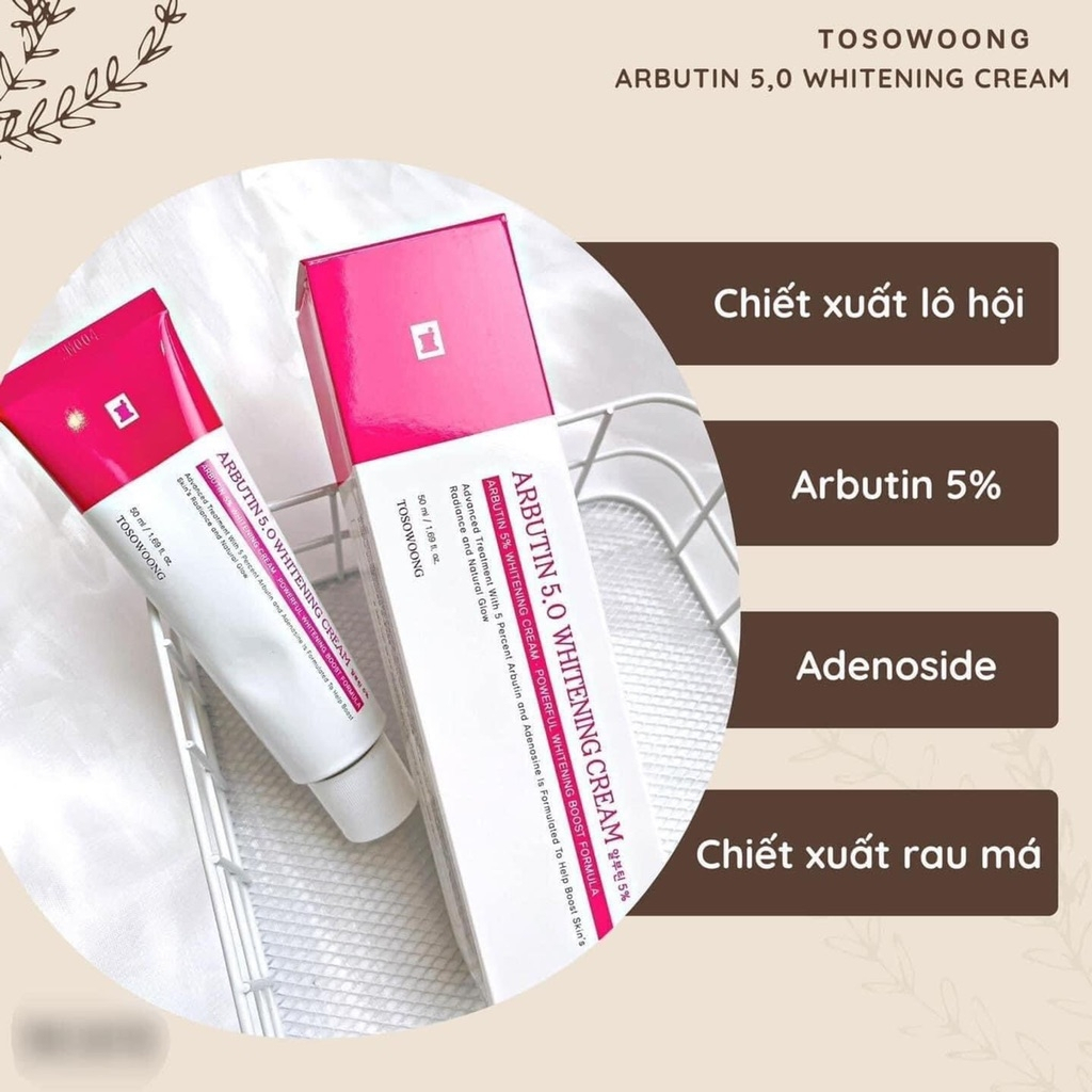 Kem nám Arbutin 5% Tosowoong Hàn Quốc