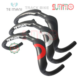 Ghi đông track carbon TEMANI 31.8mm cho xe đạp fixed gear