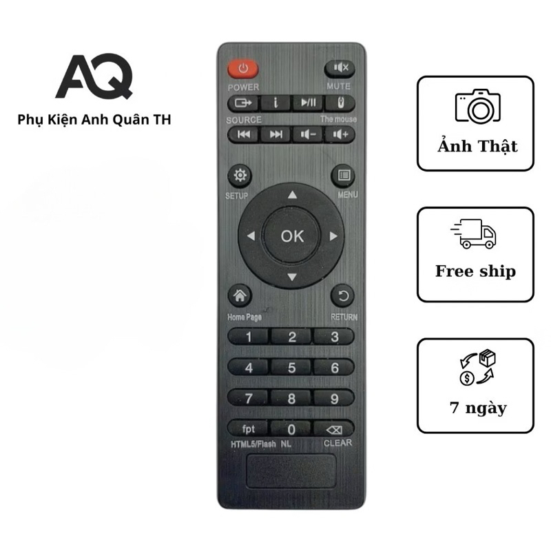 ( Chính Hãng ) Remote đầu box androi, Điều khiển đầu Android tivi Box