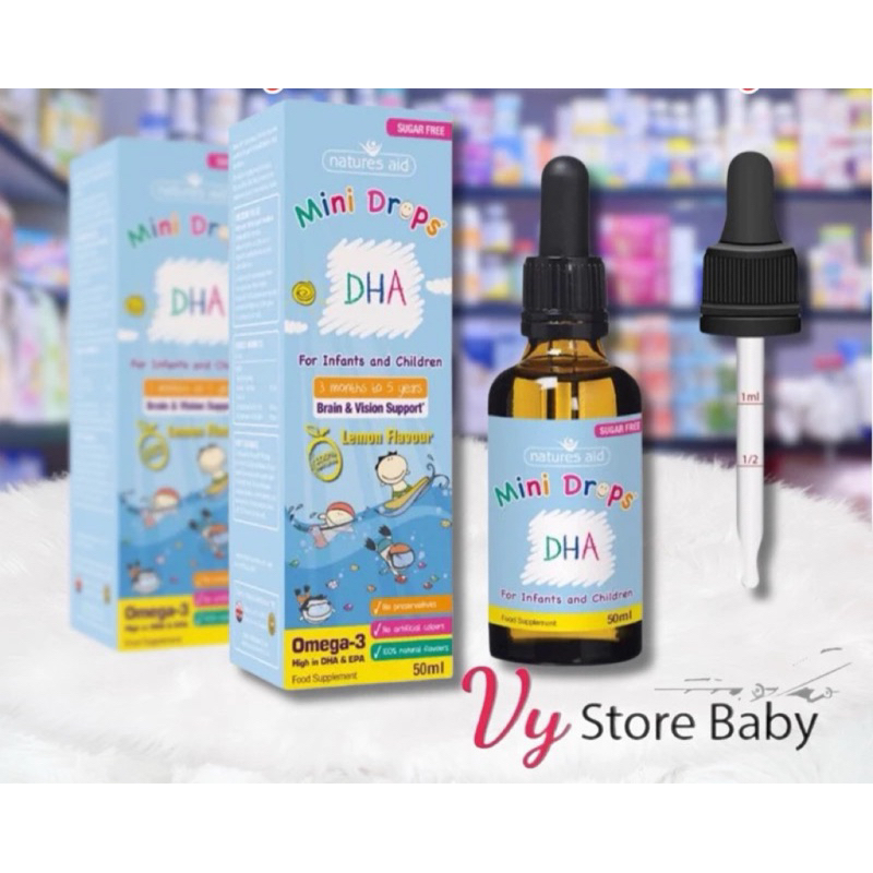 DHA Drop Nature Aid Dha Mini Drops Anh cho bé