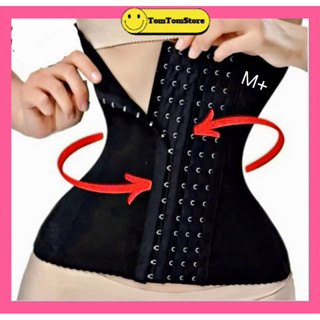  Đai nịt bụng định hình siết eo giảm mỡ Latex Sline thông hơi M+ chống cuộn 6 nấc gài 