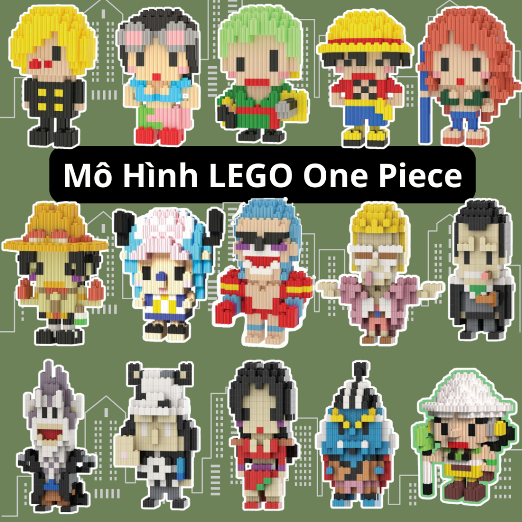 Mô Hình LEGO One Piece Cao Cấp - Kích Thích Trí Thông Minh Của Trẻ - Figure Mô Hình Anmie One Piece 