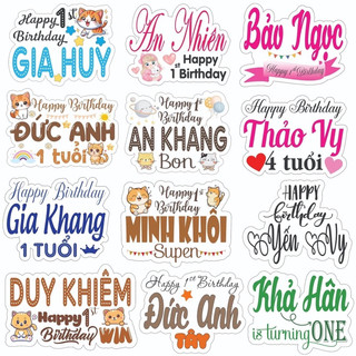 Bảng Tên Sinh Nhật Cho Bé trai , bé gái