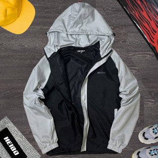 Áo Khoác Dù Raglan Chống Nước Lót Lưới , Áo Khoác Gió Chống Nước Nam - Nữ Unisex