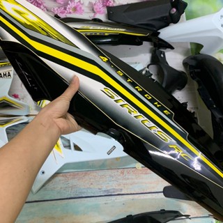    Tặng Tem   Bộ Dàn áo xe Sirius RC  màu Trắng Đen - nhựa  trắng cao cấp LOẠI ĐẸP 