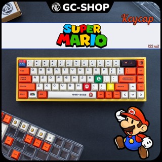 Keycap Mario | Keycap Mario Đỏ Profile Cherry dành cho bàn phím cơ 119 nút nhựa PBT , in Dyesub