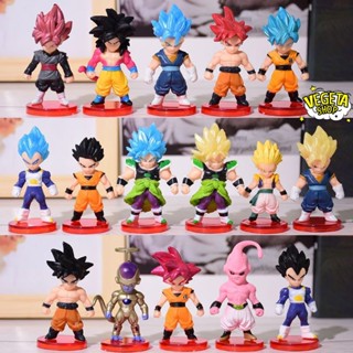 Mô hình Dragon Ball - Super 49 mẫu Vegeto Vegeta Buu Broly Gohan Gotenks Frieza Goku Rose SSJ4 Ma bư gầy Fide - Cao 7cm