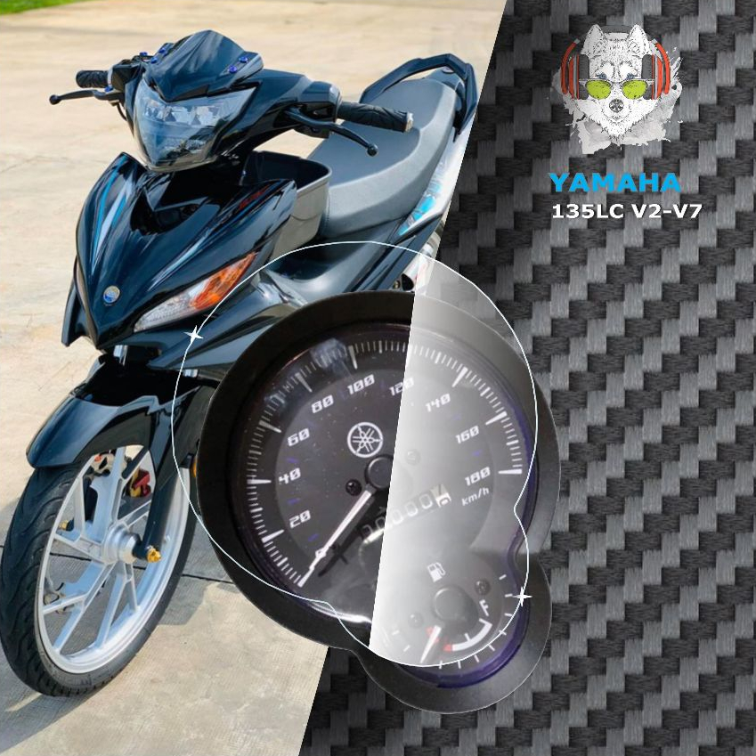 Miếng dán PPF TPU bảo vệ mặt đồng hồ xe YAMAHA 135LC V2 đến V7 - LC135 FI