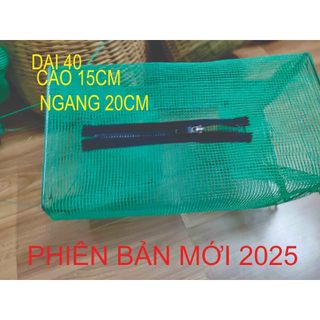 Lợp Bẫy Cua Đồng Đa Năng Có Khóa Kéo – 2 Hom Vào, Gấp Gọn Dễ Dàng