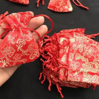 [GIÁ RẺ] Túi gấm đỏ may mắn Long Phụng ( rồng phượng )
