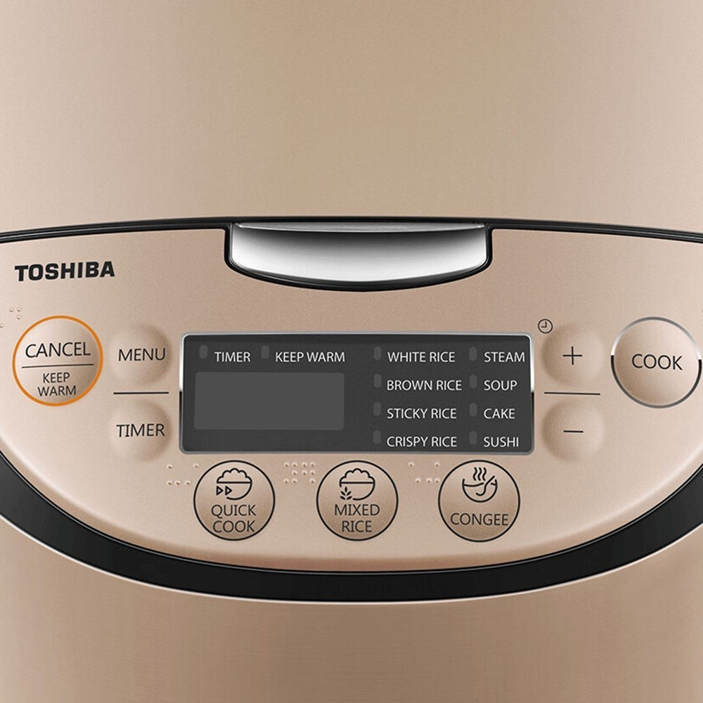 Nồi cơm điện tử Toshiba RC-18NTFV(W) |  RC-10NMFVN(WT) |  RC-18DR3PV(G) - Hàng chính hãng - Bảo hành 12 tháng | BigBuy360 - bigbuy360.vn