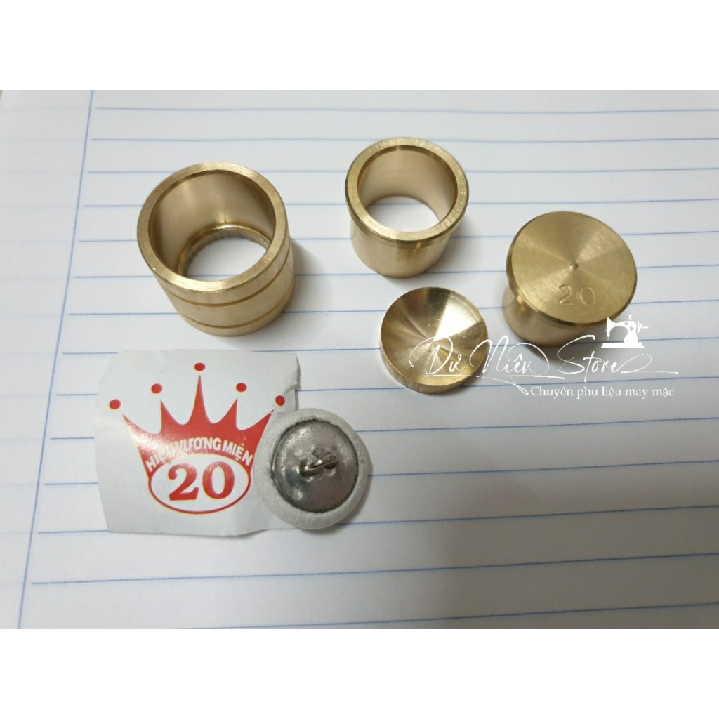 Khuôn đóng nút bọc vải & nút dâu (nút ú) đủ size.