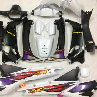  Bộ Dàn áo xe Wave ZX đời 2000 đến 2005 màu TRẮNG    TẶNG TEM  Nhựa ABS loại 1 