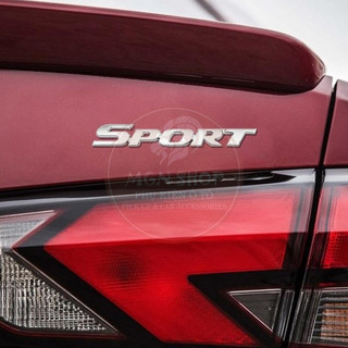 [Decal] [Chữ dán] [SPORT] [Màu bạc] ABS