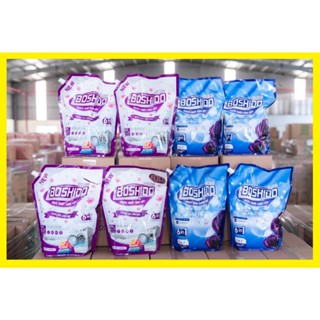 Combo 2 túi nước giặt Boshido cao cấp hương nước hoa Pháp + hương hoa Anh đào (2 túi x 3,2 lít/túi)