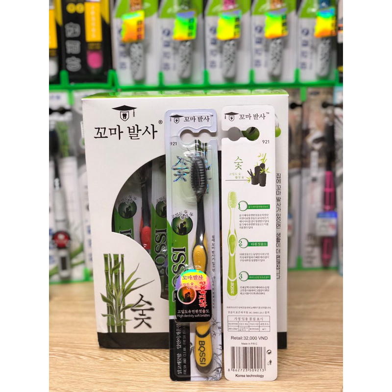 COMBO 5 Bàn chải Bossi Than Tre Hàn Quốc MSP 921