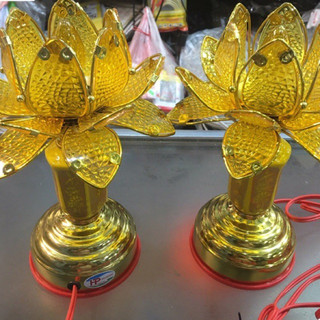 ĐÈN THỜ HOA SEN ( nhựa )