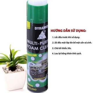 Bình xịt bọt vệ sinh đa năng Dyramid (Vệ sinh nội thất ô tô)