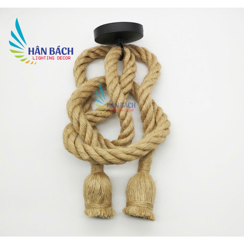Đèn thả dây thừng độc đáo cho Shop (2 x 1m chưa bóng)