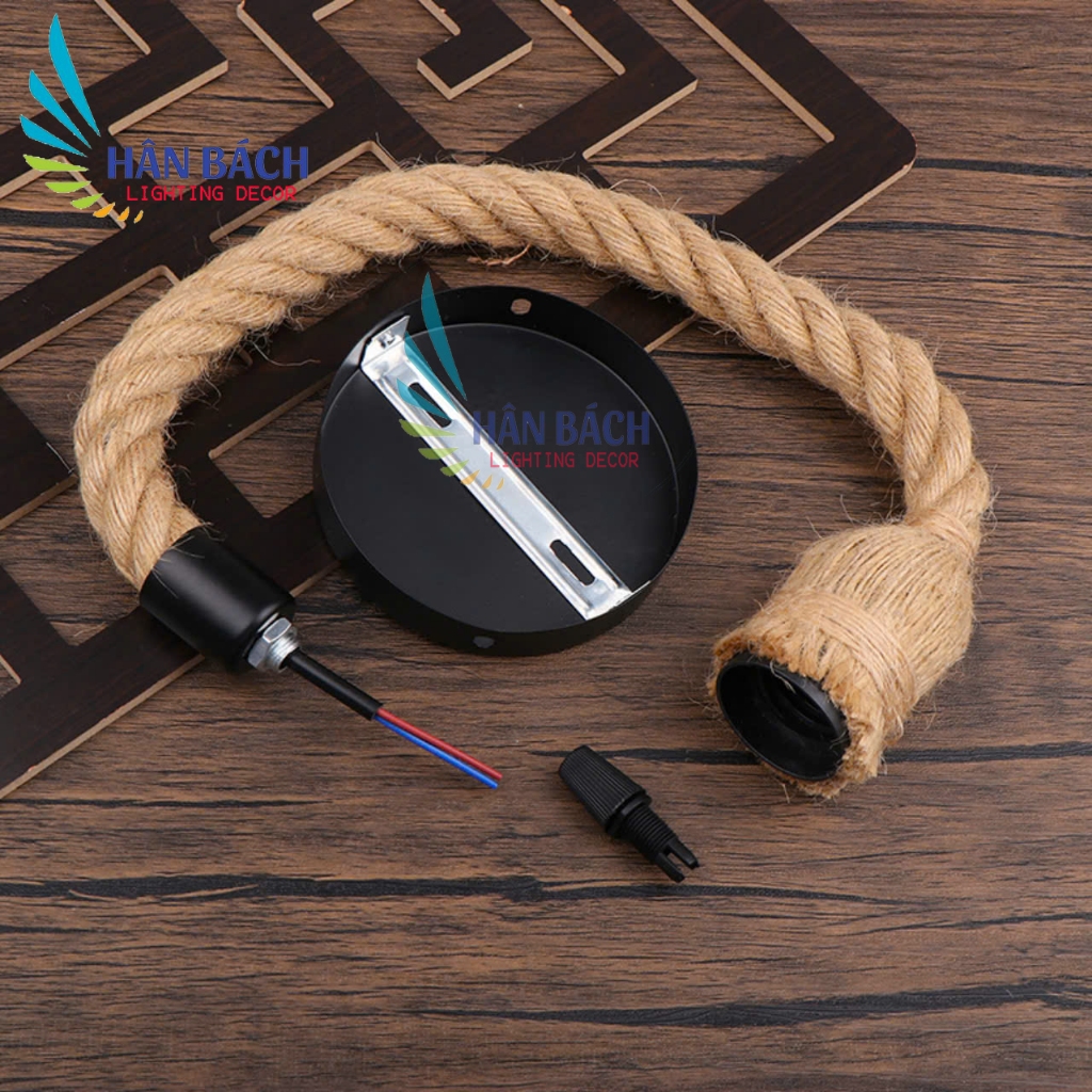Đèn thả dây thừng một dây 1m