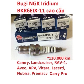   BKR6EIX-11  Bugi NGK cao cấp Iridium cho Camry Landcruiser RAV-4 Aveo APV Vitara Lacetti Nubira Premacy Carry 