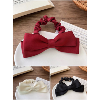 Dây cột tóc handmade phối nơ vải nhỏ rbm kiểu dáng xinh xắn CT01