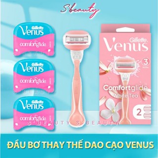 Bộ dao cạo và 2 đầu dao cạo Gillette Venus Comfortglide/ Set 3 đầu bơ lưỡi dao thay thế cho nữ