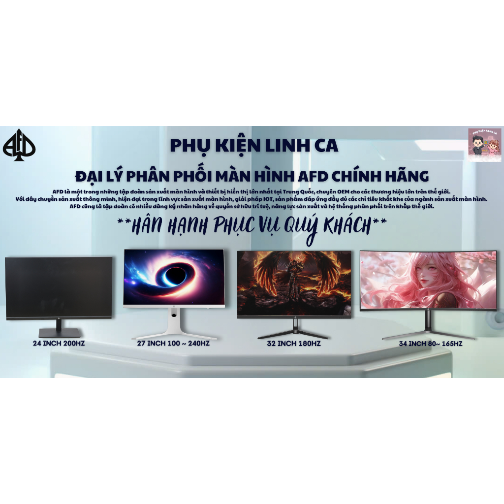 Màn Hình Máy Tính 27 Inch 2K 240Hz Fast IPS AFD272G PRO QLED–HDR400,FreeSync,400nits,Bảo Hành 2 Năm | BigBuy360 - bigbuy360.vn