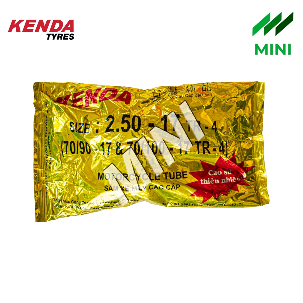 Ruột xe máy, săm xe máy KENDA 2.50-17 TR-4 (70/90-17 & 70/100-17 TR-4)