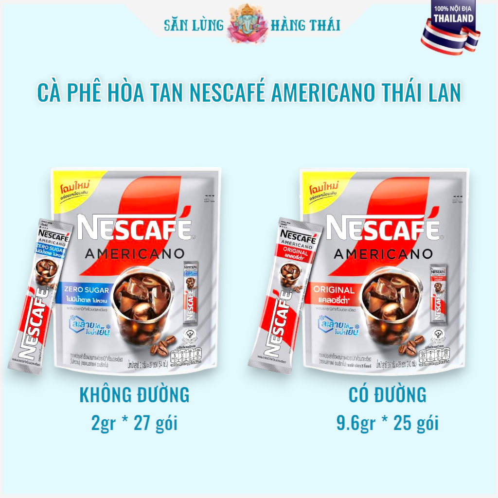 Cà Phê Americano Hòa Tan Nescafe Thái Lan
