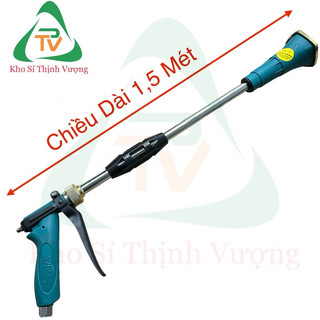  Cần Súng phun thuốc 1,5 Mét - 1,2 Mét - 80 Cm - 60 Cm - 30 Cm loa Xanh Viền Vàng chỉnh được tia sương béc sứ siêu bền 