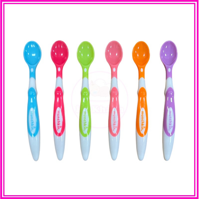Thìa mềm Munchkin cho bé ăn dặm, thìa ăn dặm chất liệu nhựa PP nhiều màu sắc [Giá bán 1 chiếc]