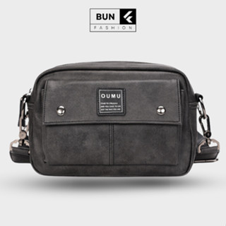 Túi đeo chéo thời trang nam cao cấp màu đen xám da pu chống nước đựng đồ cực tiện lợi, sang chảnh, cvina_store