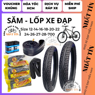 Săm lốp/Vỏ ruột xe đạp trẻ em, xe đạp người lớn đủ size Deli/Casumina/Kenda 12-14-16-18-20-22-24inch