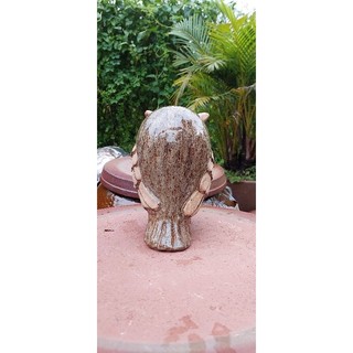 Cú đất nung tráng men trang trí tiểu cảnh, sân vườn (giá 1 con)