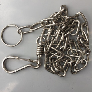 dây dắt xích chó HÀN INOX KHÔNG RỈ  Ø 3,4,5mm kèm móc chống xoắn