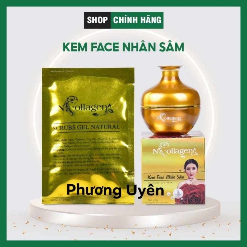 (hàng bán chạy) Kem sâm ncollagen tặng sét tế bào