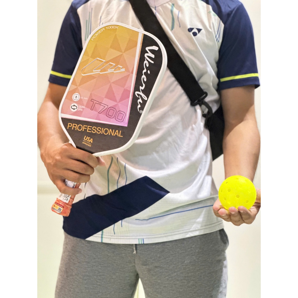 ( MỚI ) Vợt Pickleball Weierfu Cross T700 Pro Chính Hãng, Chất Liệu Sợi Carbon Cao Cấp Bền Bỉ
