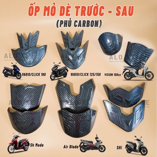 Ốp mỏ dè trước sau Carbon cho xe Vario/Click, AB, SH, SH Mode, Vision (Có sẵn keo dán - Giá 1 cặp) Phụ kiện