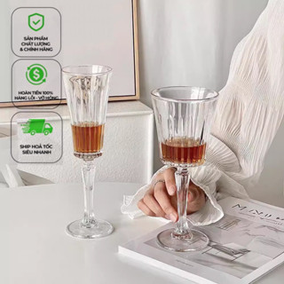 Ly thuỷ tinh cao cấp, Ly uống cocktail, decor quán sang trọng lịch sự