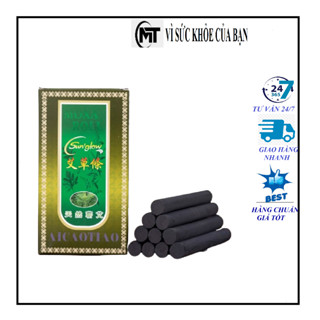 Hộp 10 que hương ngải cứu không khói cao cấp- Nhang ngải cứu không khói -Điếu ngải , sử dụng an toàn, hiệu quả