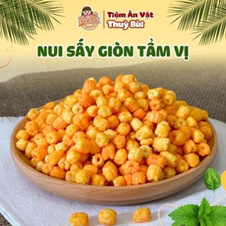  500G Nui Sấy Tẩm Vị  Bắp Sây Giòn ,Hạt Sen Cay Tẩm Gia Vị Đậm Đà Tiệm ăn vặt Thuỳ Bùi 