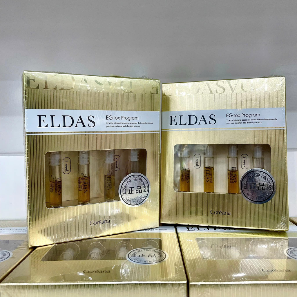 Set 4 Serum Tế Bào Gốc Eldas EG Tox Program Coréana