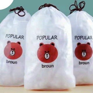 Túi Gấu Bọc Thức Ăn Có Chun Co Giãn Có Thể Tái Sử Dụng - Màng Bọc Thực Phẩm PE