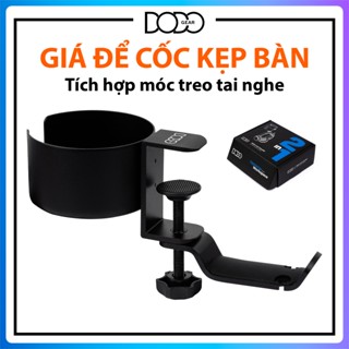 Giá để cốc kẹp bàn DoDo Studio tích hợp giá treo tai nghe móc treo đồ giá để tai nghe DoDo Gear