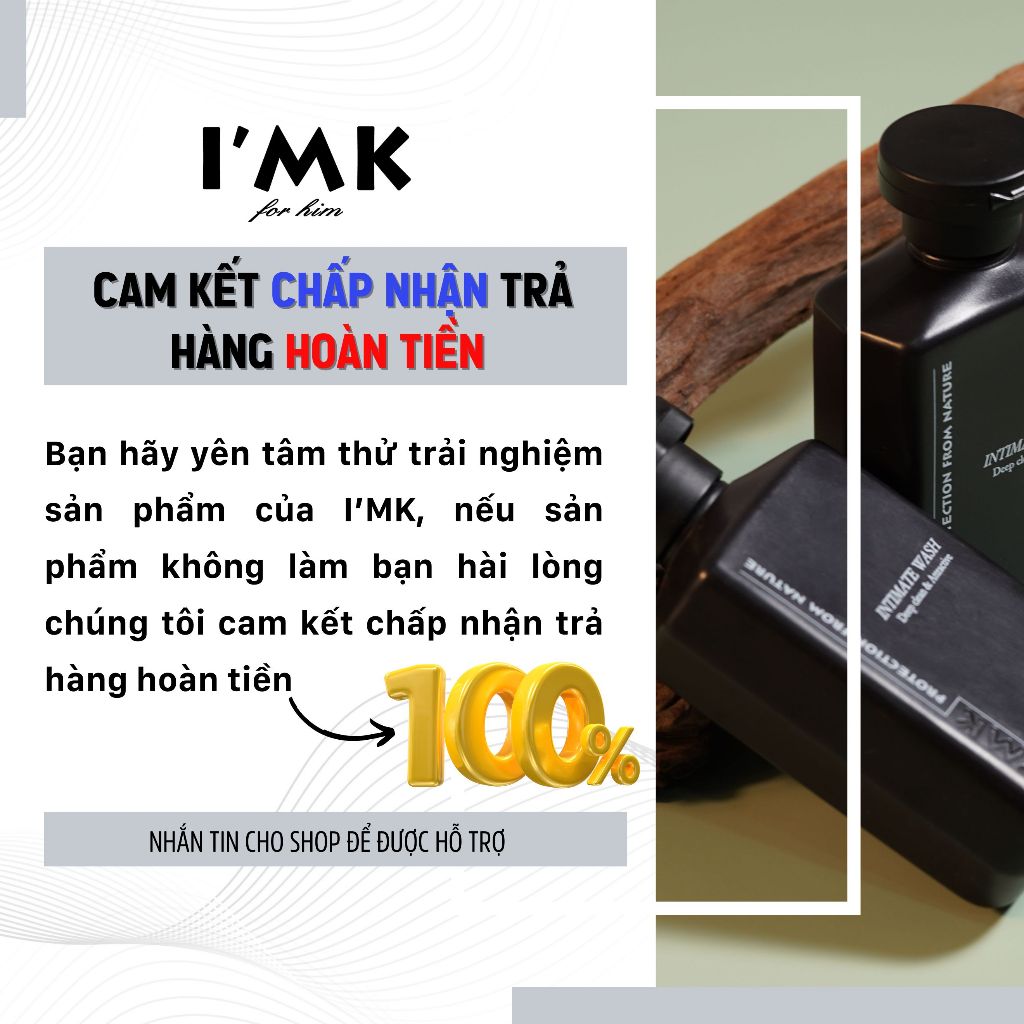 Tinh Chất Vệ Sinh Nam Cao Cấp Lưu Hương 4 Giờ Chính Hãng I'MK Tiêu Chuẩn Hàn Quốc
