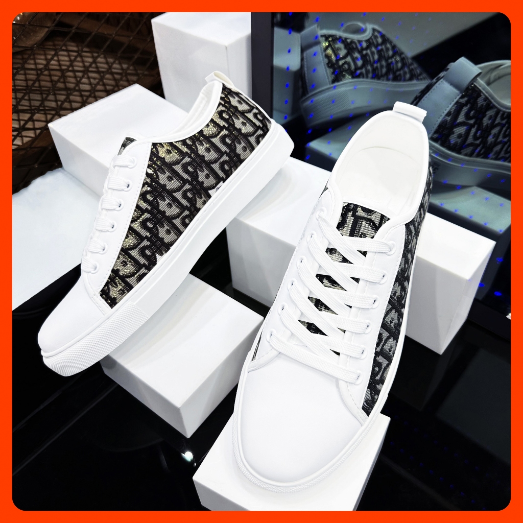 Giày Sneaker Nam Trắng Mẫu Mới Cá Tính Trẻ Trung Năng Động Hot Trend 2025
