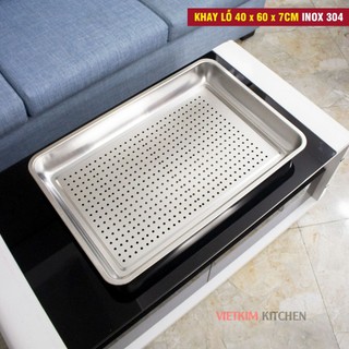  Khay ra đồ inox 60x40x5 cm  giá rẻ 