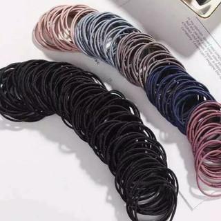 Sét 100 Dây chun Buộc Tóc Cho Mẹ Và Bé